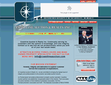 Tablet Screenshot of coastlineauction.com